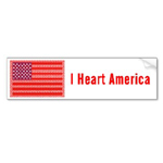 I heart America bumper sticker from omniverz.com