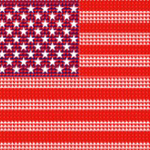 American flag made from hearts by omniverz.com