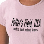 Potter's Field funny shirt from omniverz.com
