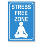 Stress free zone poster from omniverz.com